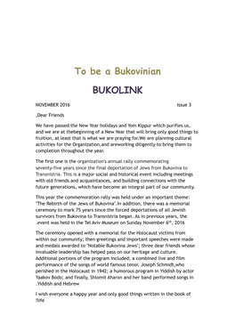 BUKOLINK English November 2016 Issue 3
