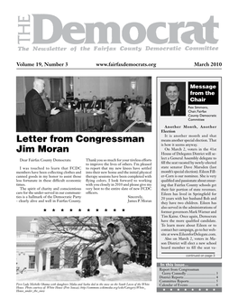 Letter from Congressman Jim Moran