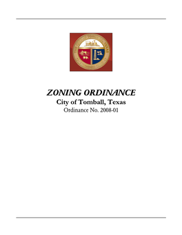 Zoning Ordinance  Table of Contents