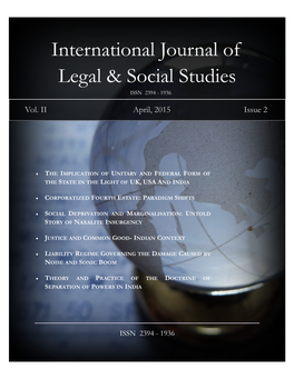 International Journal of Legal & Social Studies