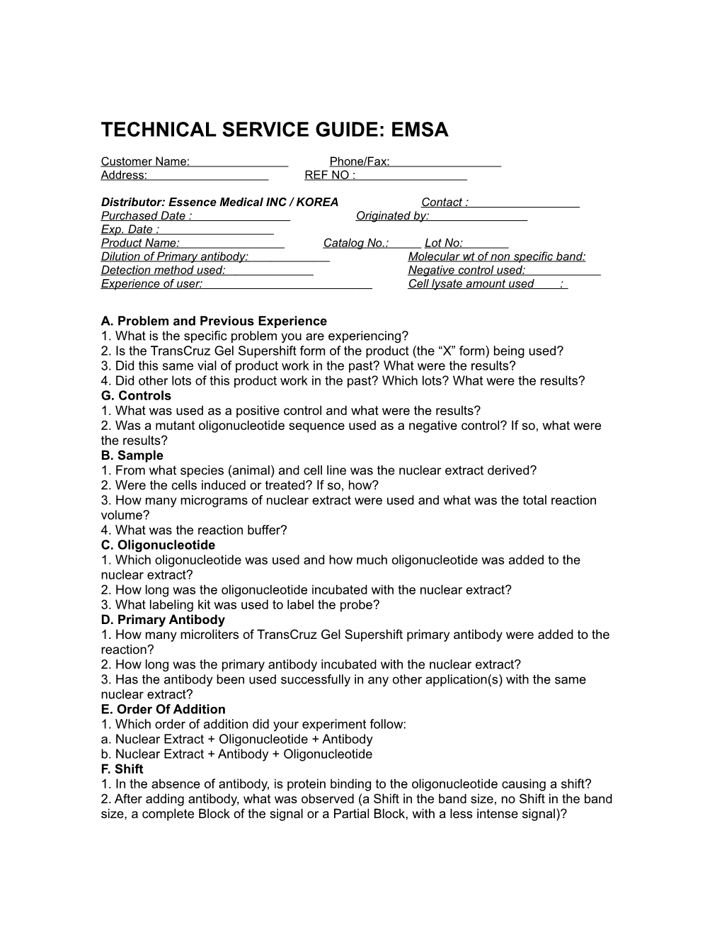 Technical Service Guide: Western Blotting