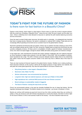 Today's Fight for the Future of Fashion