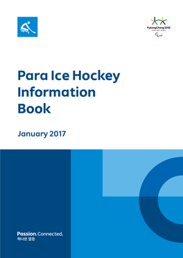Para Ice Hockey Information Book