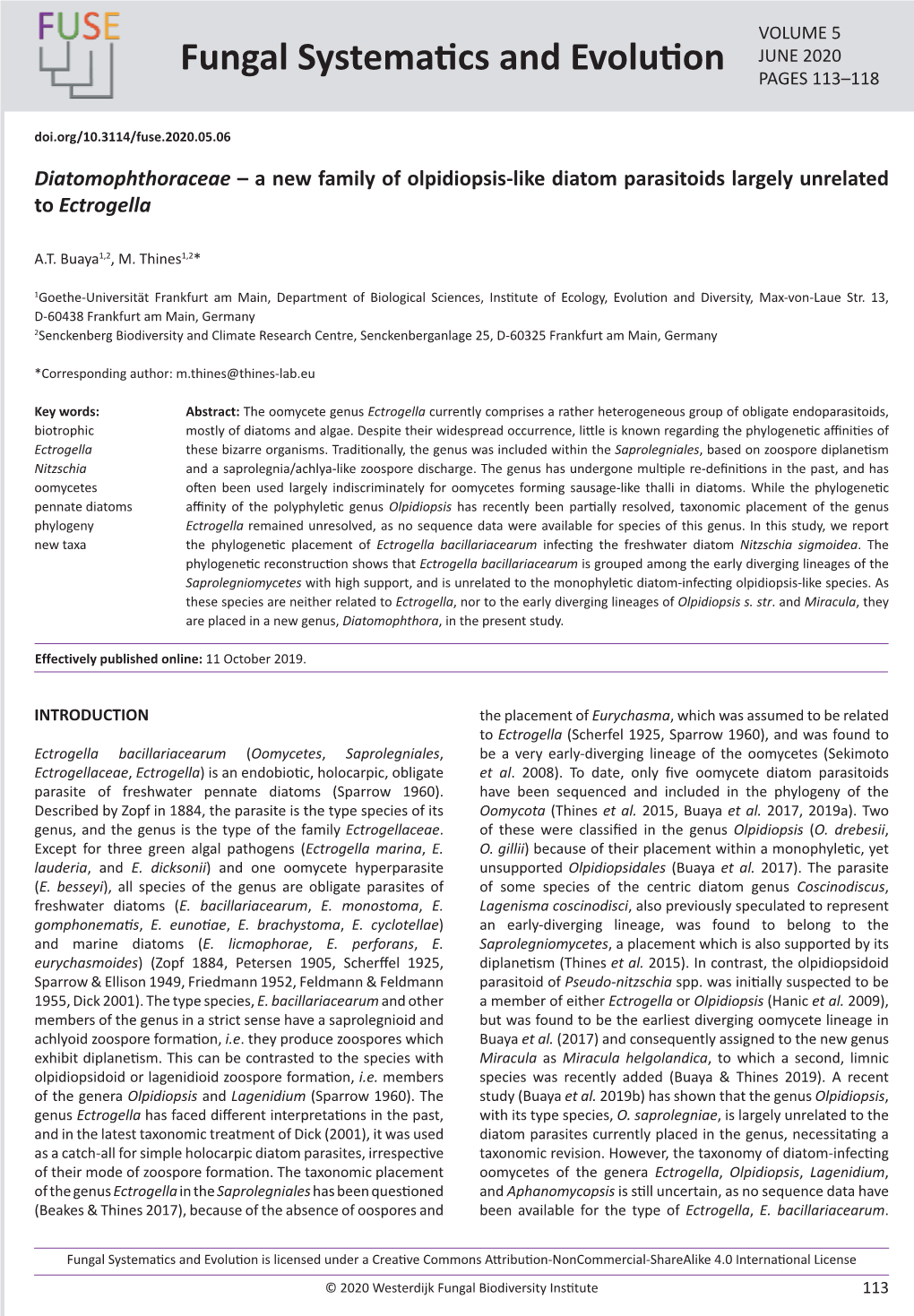 </I> ÂŒ a New Family of Olpidiopsis-Like Diatom Parasitoids Largely Unrelated To<I>