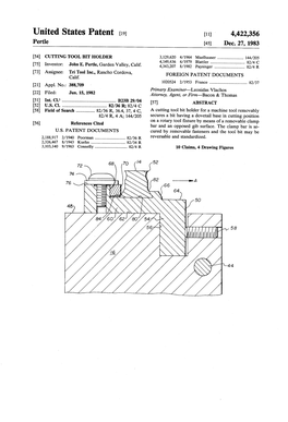 United States Patent (19) 11 4,422,356 Pertle 45) Dec