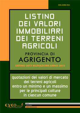 Listino Dei Valori Immobiliari Dei Terreni Agricoli