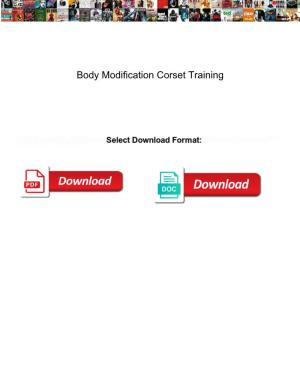 Body Modification Corset Training