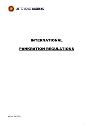 International Pankration Regulations
