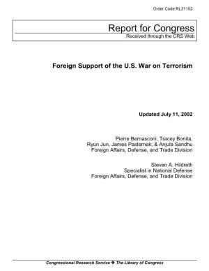 Foreign Support of the U.S. War on Terrorism
