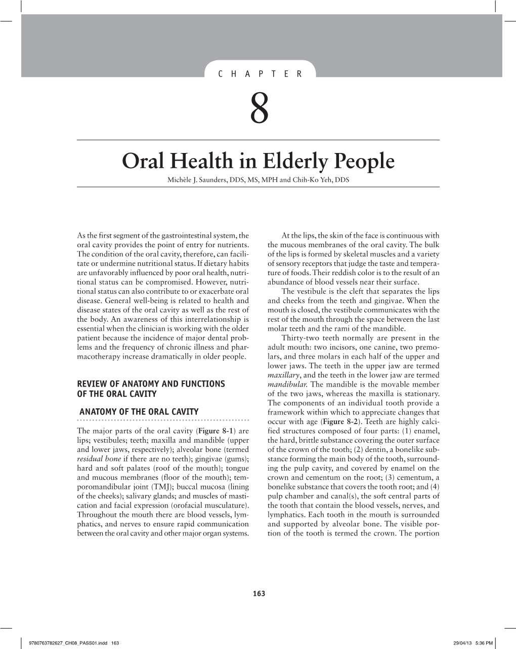 Oral Health in Elderly People Michèle J