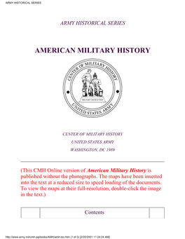 Army Historical Series