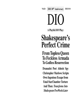 Shakespeare's Perfect Crime