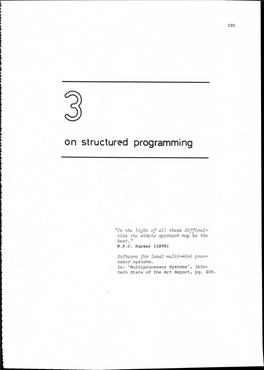 Chapter 3, on Structured Programming