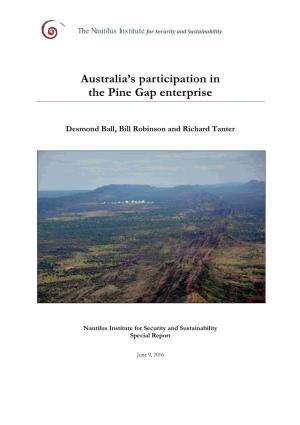 Australia's Participation in the Pine Gap Enterprise
