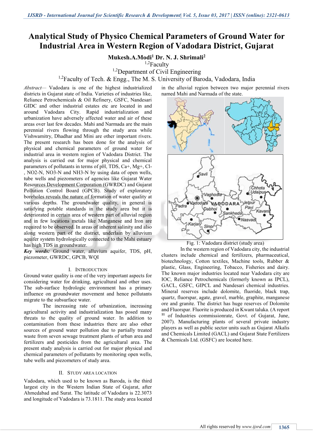 International Journal for Scientific Research & Development