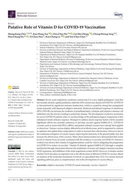 Putative Role of Vitamin D for COVID-19 Vaccination