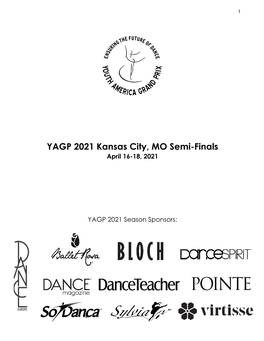 YAGP 2021 Kansas City, MO Semi-Finals April 16-18, 2021