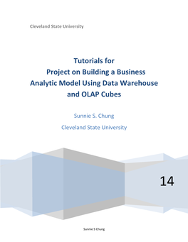 Tutorials for Project on Building a Business Analytic Model Using Data Warehouse and OLAP Cubes