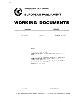 Working Documents