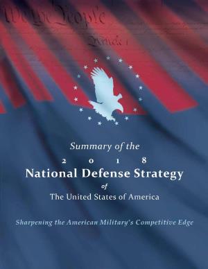 Summary of the 2018 National Defense Strategy