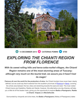 Exploring the Chianti Region from Florence