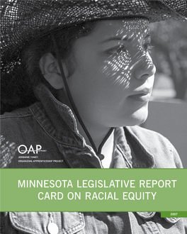 Minnesota Legislative Report Card on Racial Equity