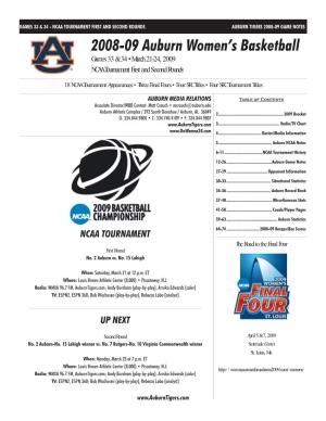 2008-09 Auburn Women's Basketball