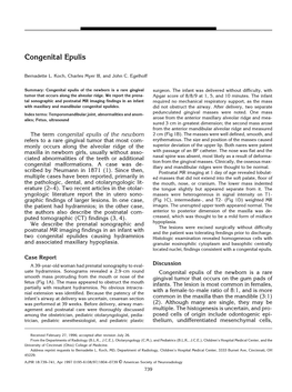 Congenital Epulis