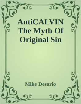 Anticalvin the Myth of Original