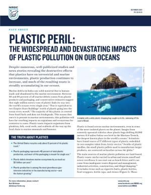Plastic Peril: the Widespread and Devastating Impacts of Plastic Pollution on Our Oceans