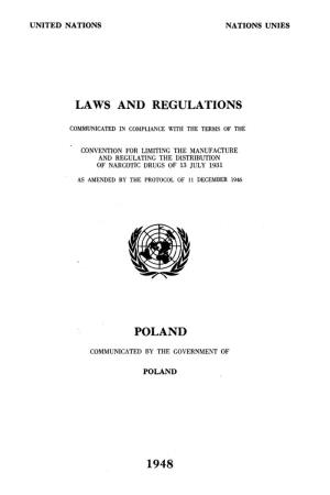 Laws and Regulations Poland