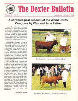 1998 September-October ADCA Dexter Bulletin