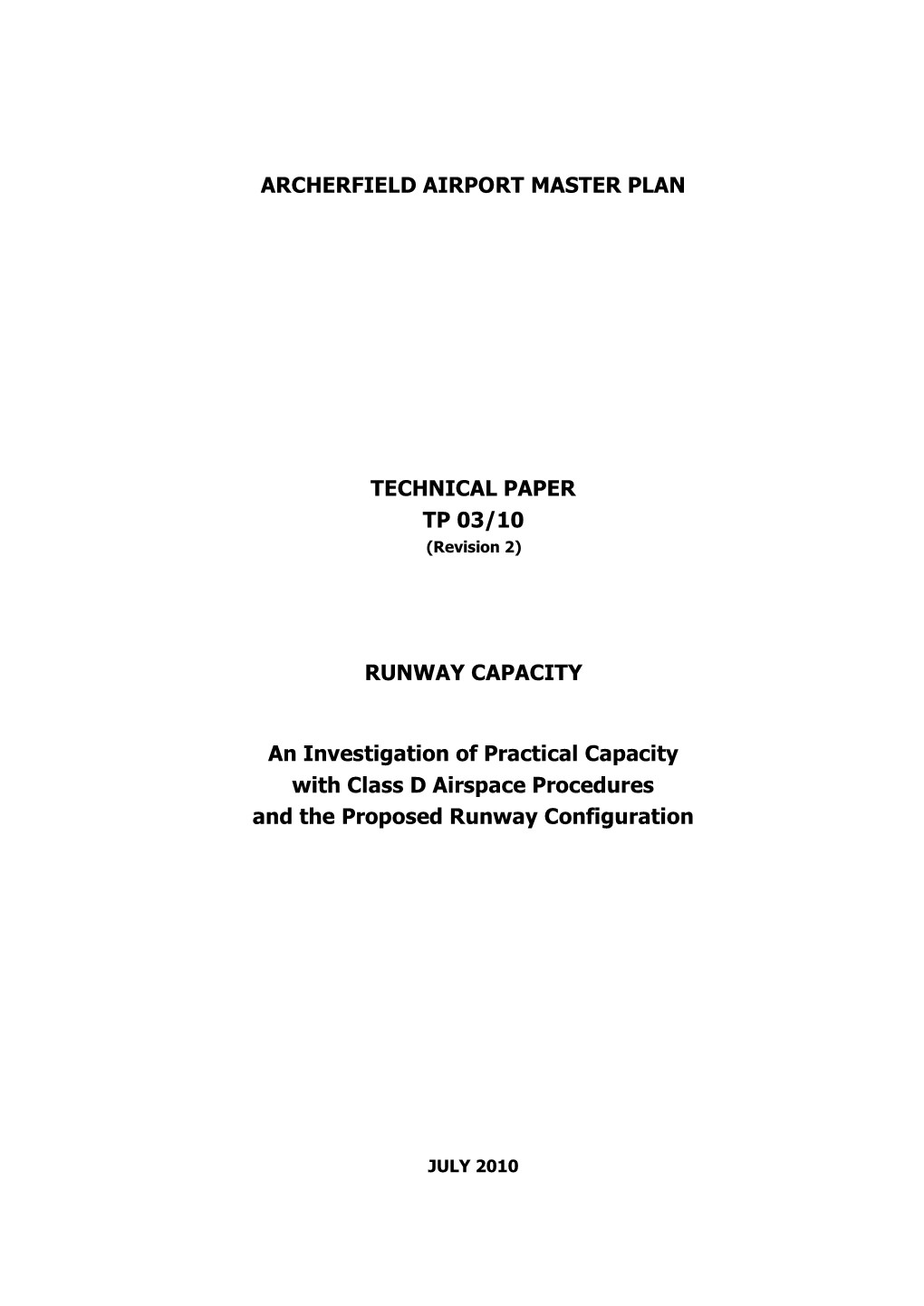 Runway Capacity