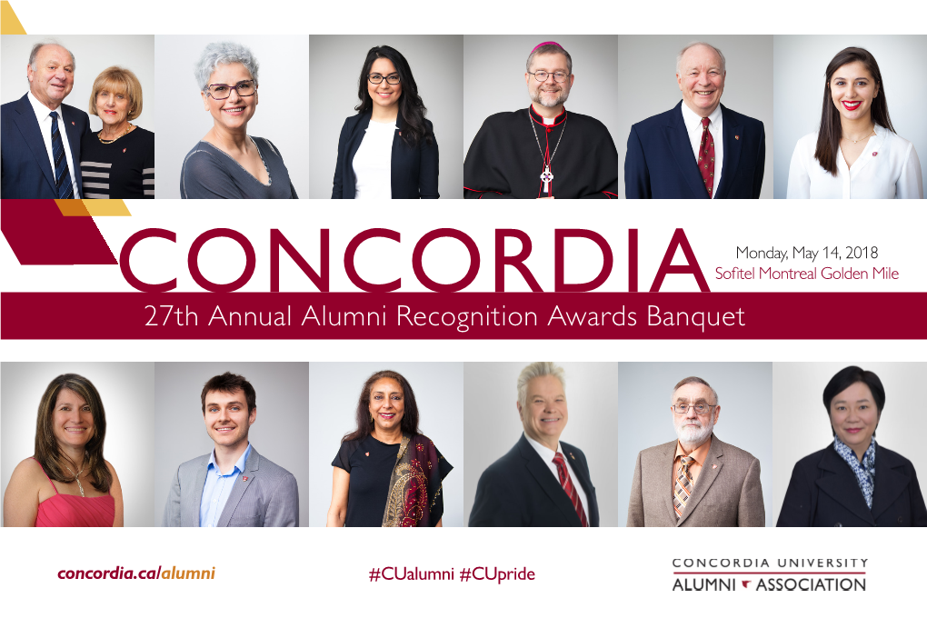 2018 Alumni Recognition Awards