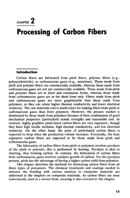 Processing of Carbon Fibers