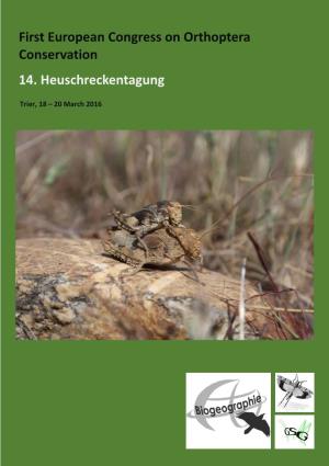 First European Congress on Orthoptera Conservation 14