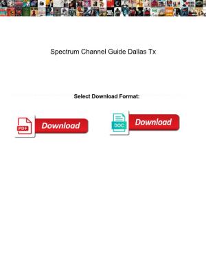 Spectrum Channel Guide Dallas Tx