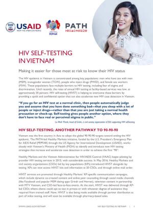 Hiv Self-Testing in Vietnam