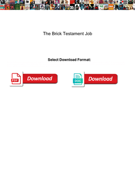 The Brick Testament Job
