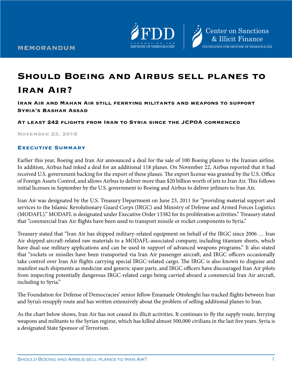 Should Boeing and Airbus Sell Planes to Iran Air?