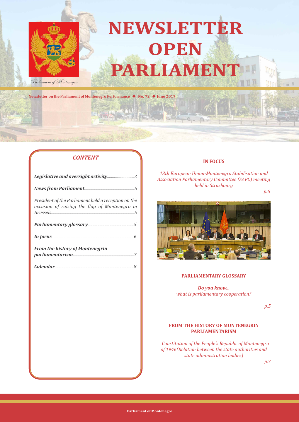 Newsletter Open Parliament