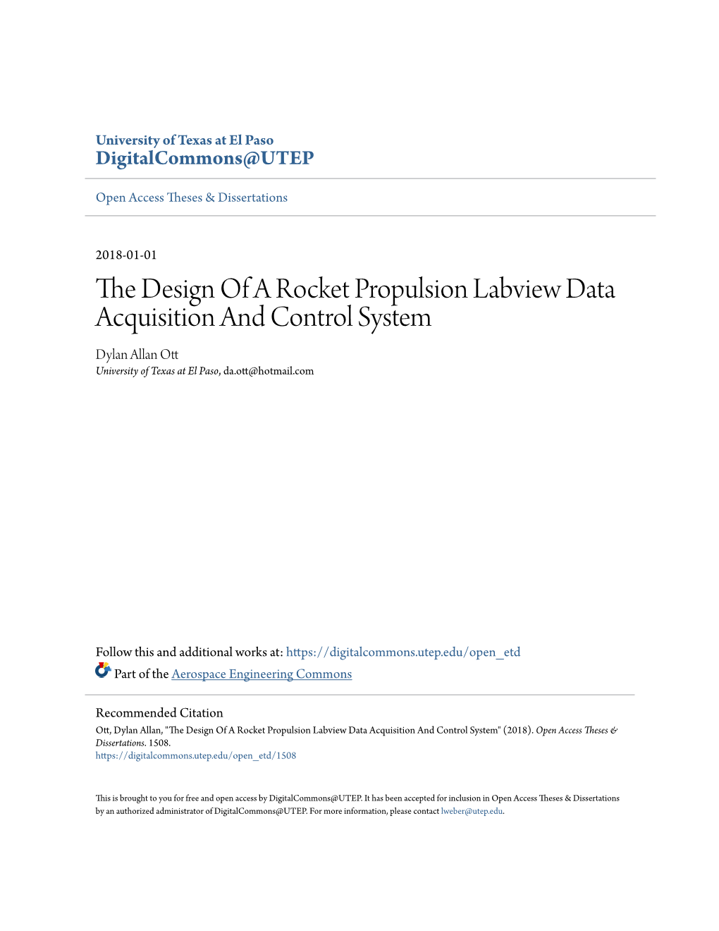 The Design of a Rocket Propulsion Labview Data Acquisition And