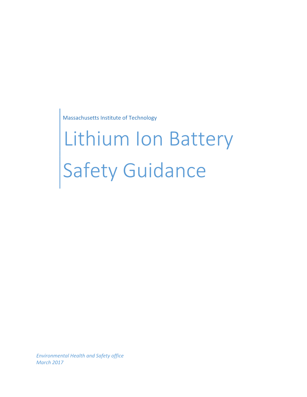 Lithium Ion Battery