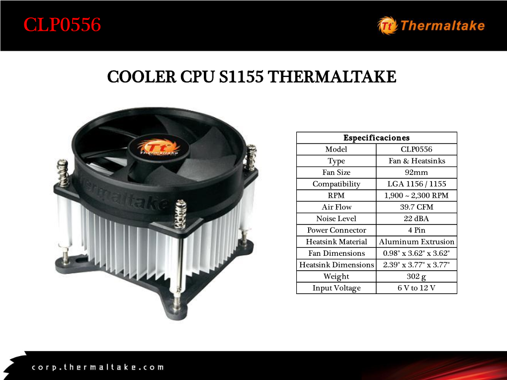 Cooler Cpu S1155 Thermaltake