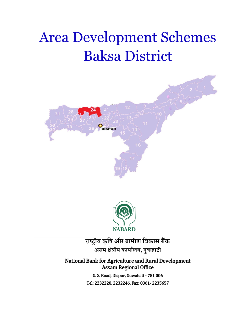 Area Development Schemes Baksa District