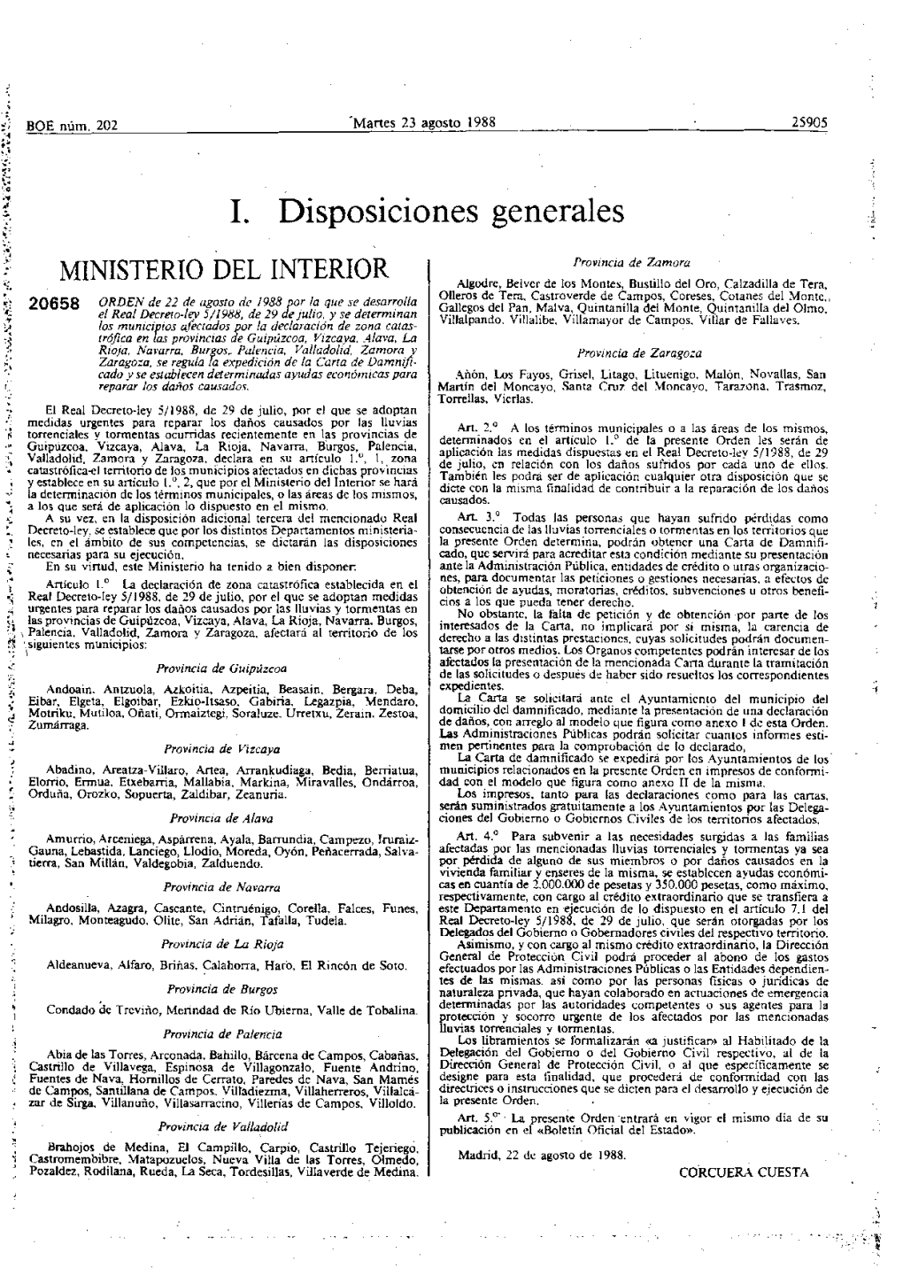 Disposiciones Generales