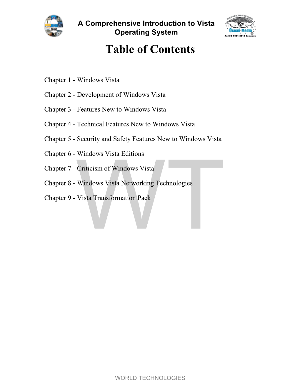 Table of Contents