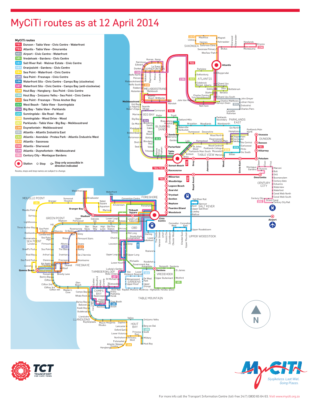 Myciti Routes As at 12 April 2014