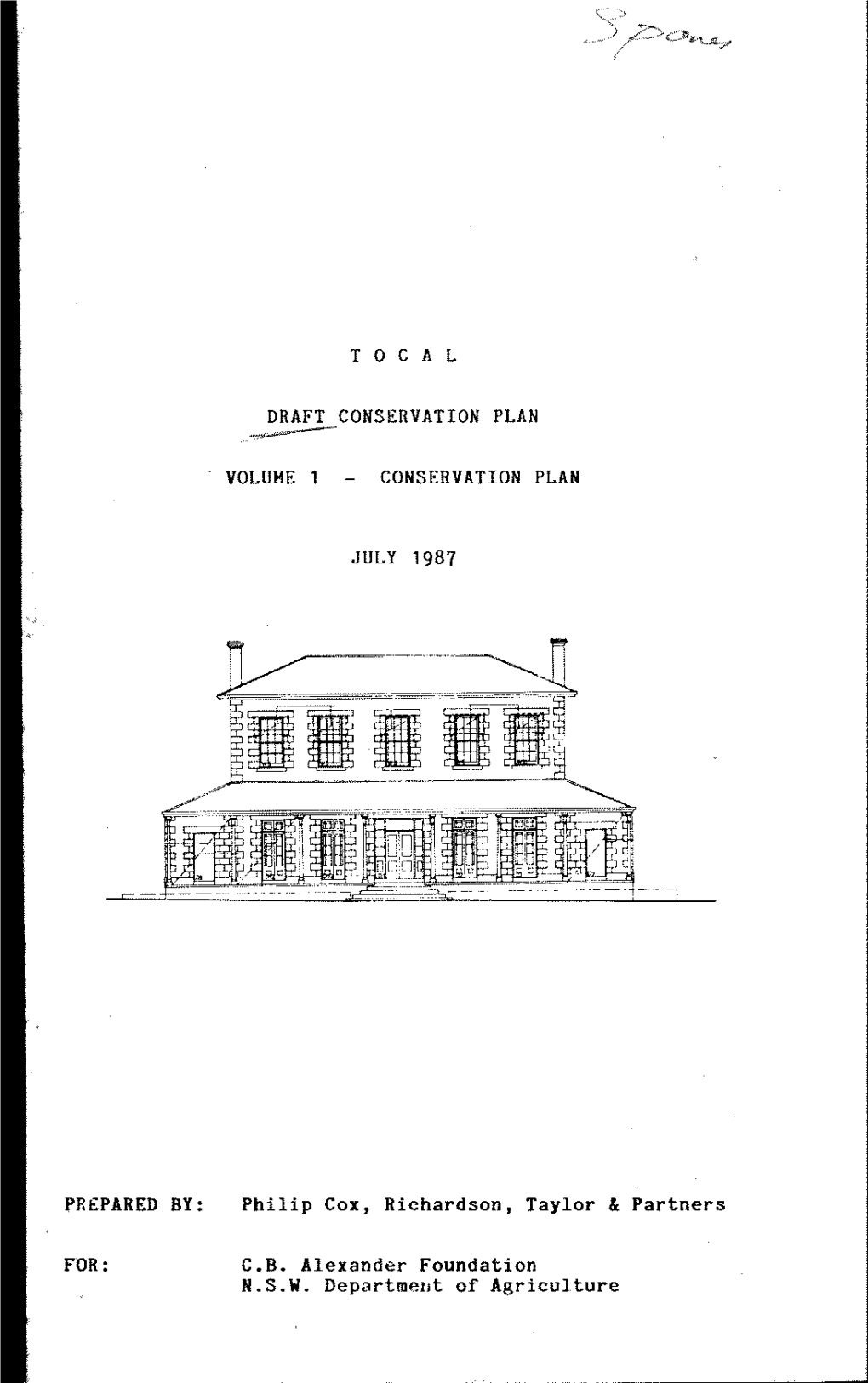 Tocal - the Changing Moods of a Rural Estate", Provided Access to Her Historical Research Files and Offered Helpful Information