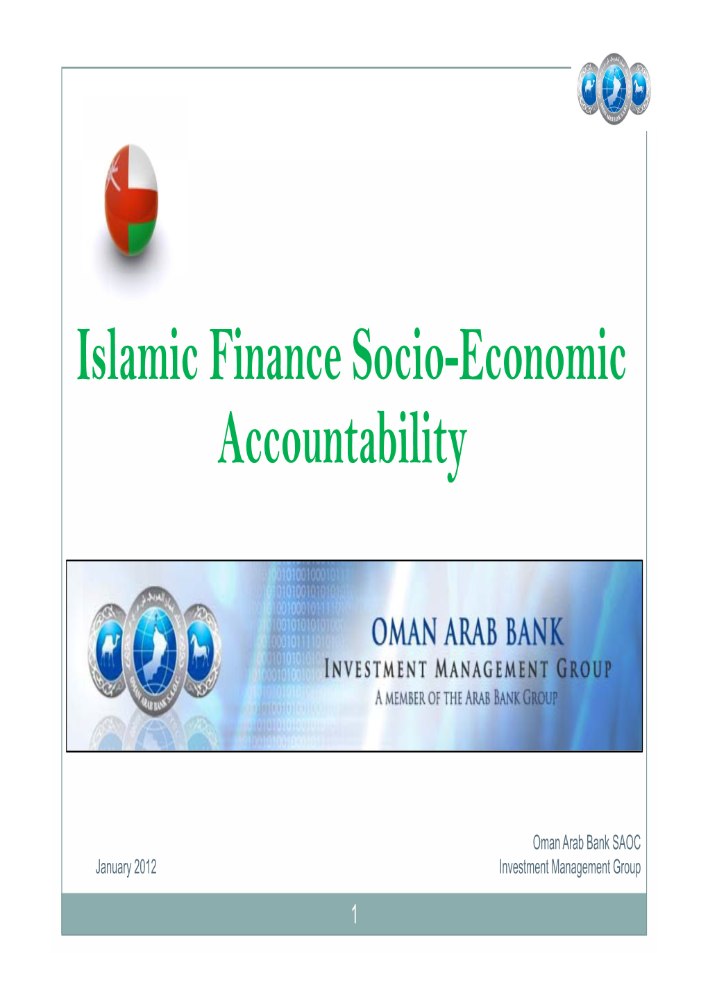 Islamic Finance Socio-Economic Accountability